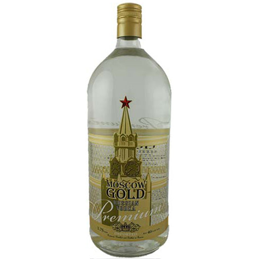 MOSCOW GOLD VODKA  1 x 1.750 ML ALC. BY VOL. 40%